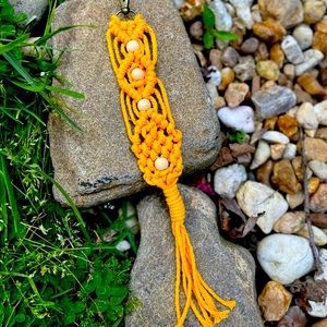 Macrame keychain, purse accessories